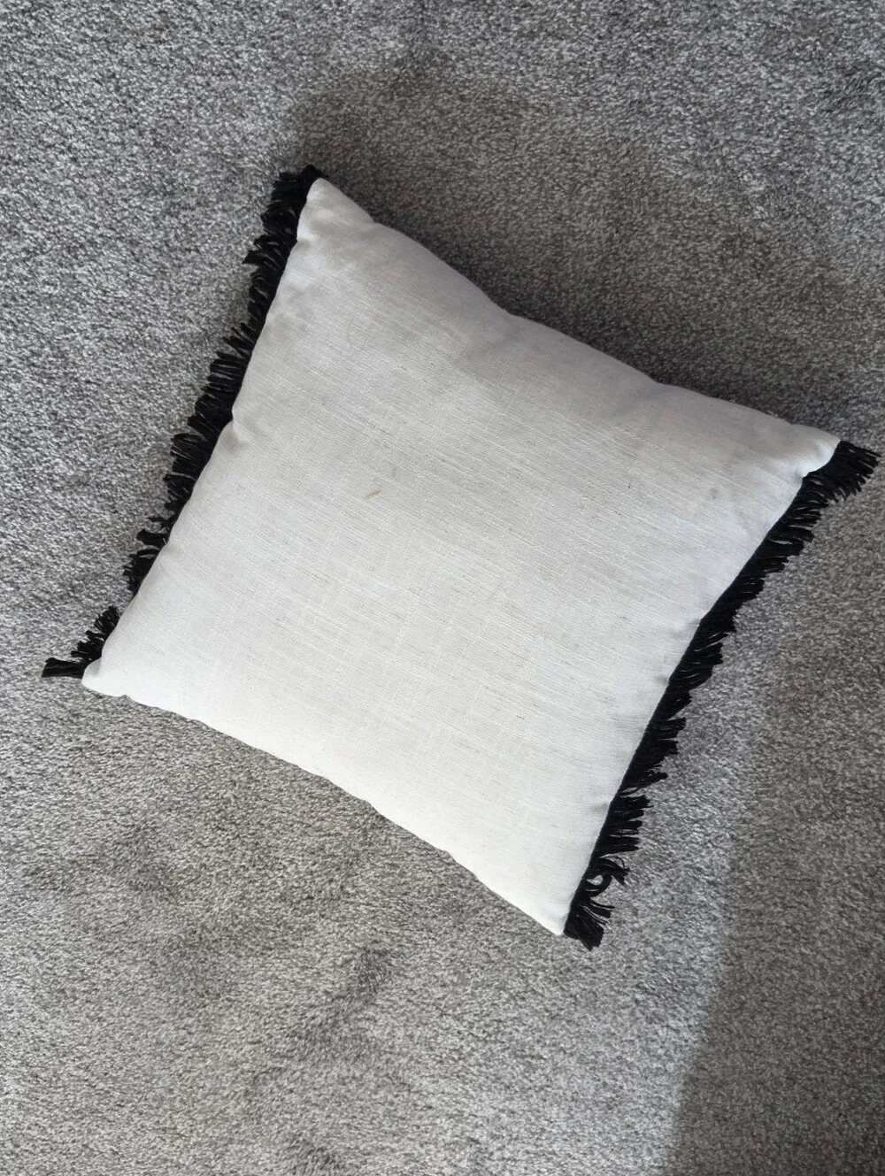 Haunted House Decorative Throw Pillow - Black & Orange